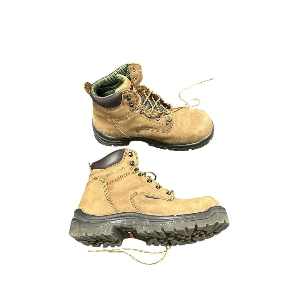 Red Wing Shoes Mens 2240 Work Boot 9D Brown King Toe Safety Waterproof Lace Up